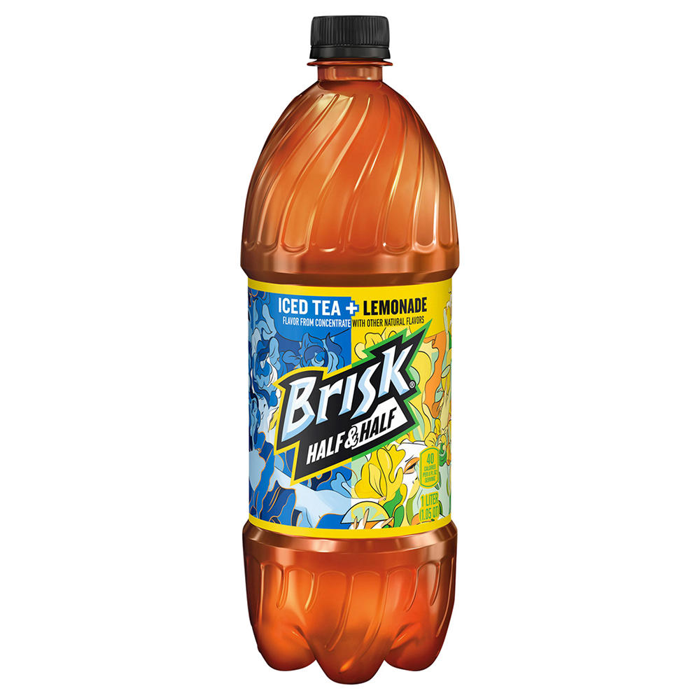 Brisk Half and Half Iced Tea With Lemonade Flavor, 1 L