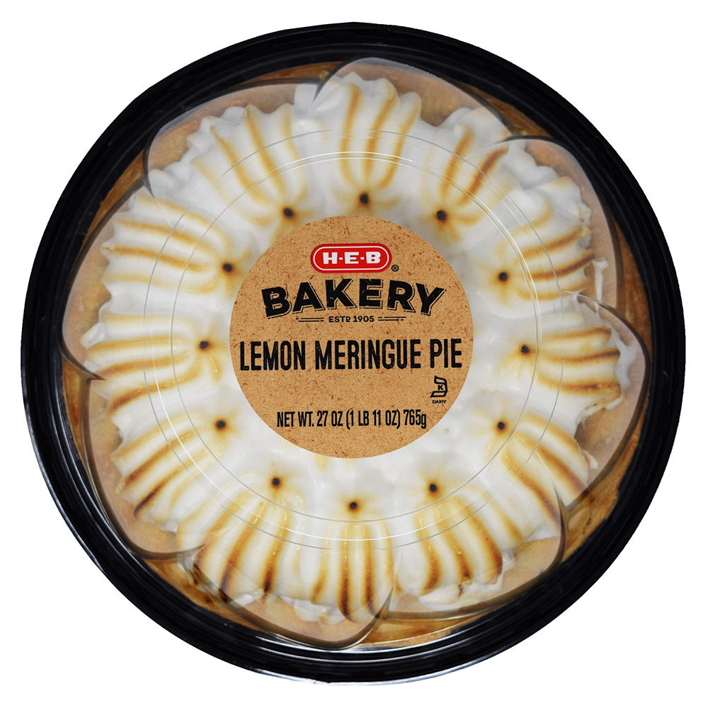 H-E-B Bakery Lemon Meringue Pie, 8"