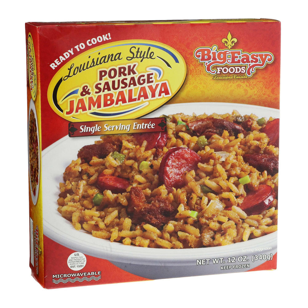Big Easy Foods Louisiana-Style Pork & Sausage Jambalaya Frozen Meal, 12 oz