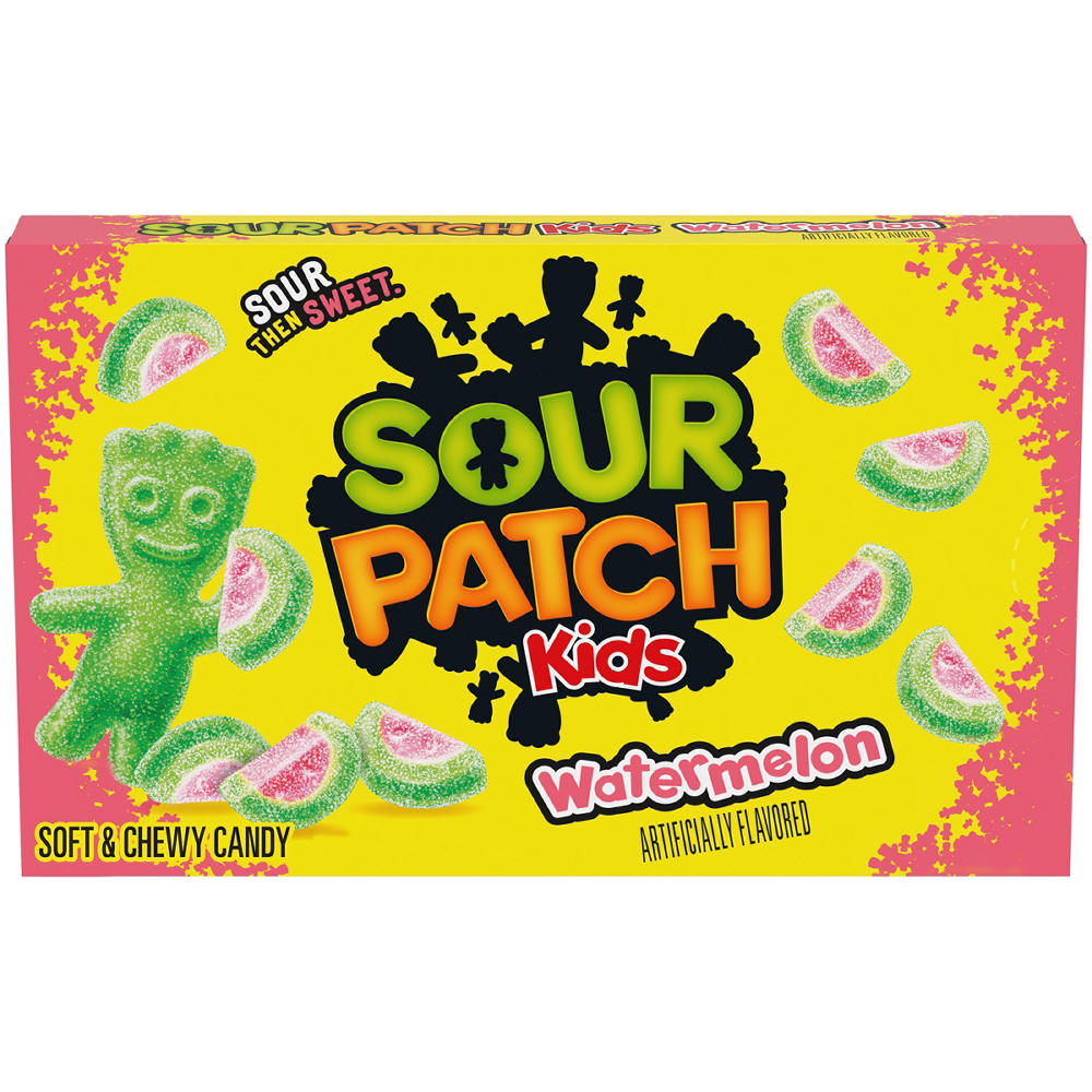 Sour Patch Kids Watermelon Soft & Chewy Candy Theater Box, 3.5 oz
