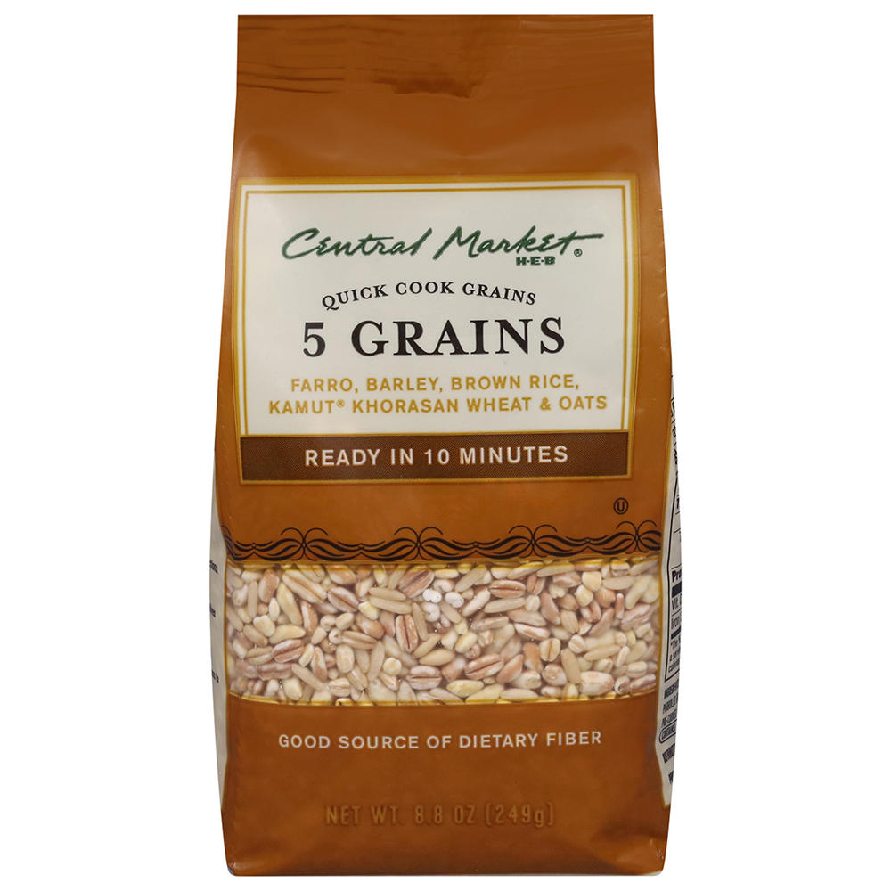 Central Market 5 Grains Quick Cook Grains, 8.8 oz