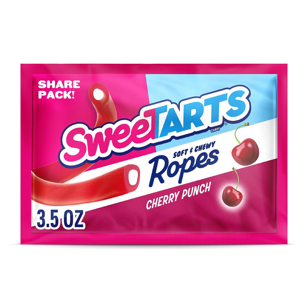 SweeTARTS Soft & Chewy Cherry Punch Ropes Share Pack , 3.5 oz