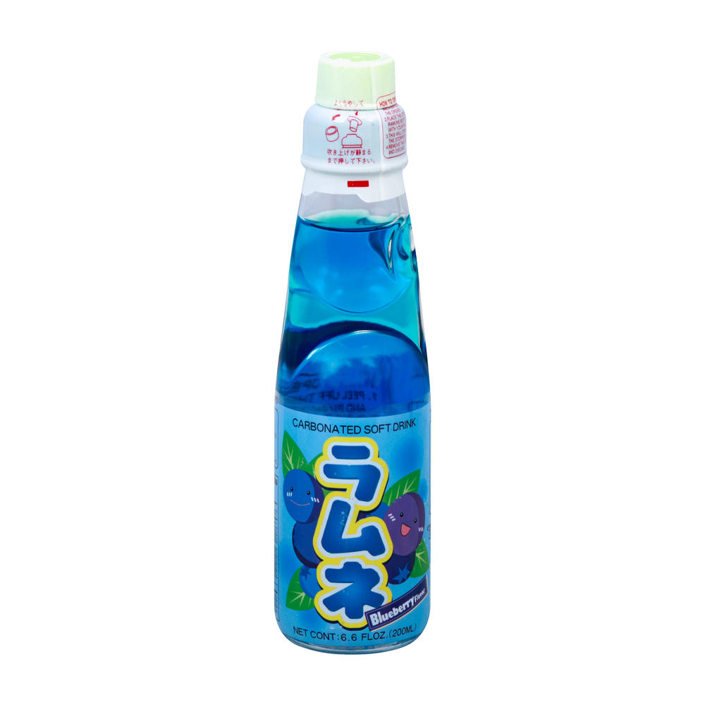 Daiei Ramune Carbonated Soft Drink - Blueberry, 6.6 oz