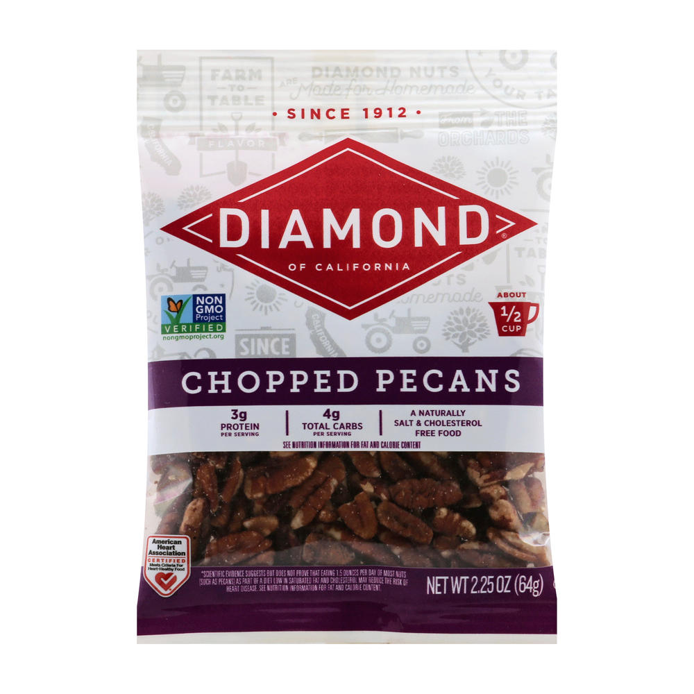 Diamond of California Chopped Pecans, 2.25 oz