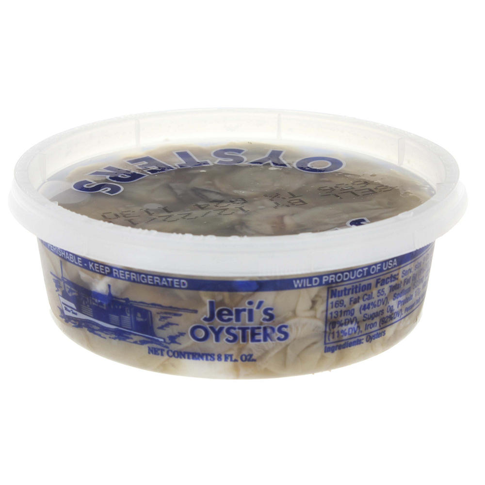 Jeri's Shucked Oysters, 8 oz