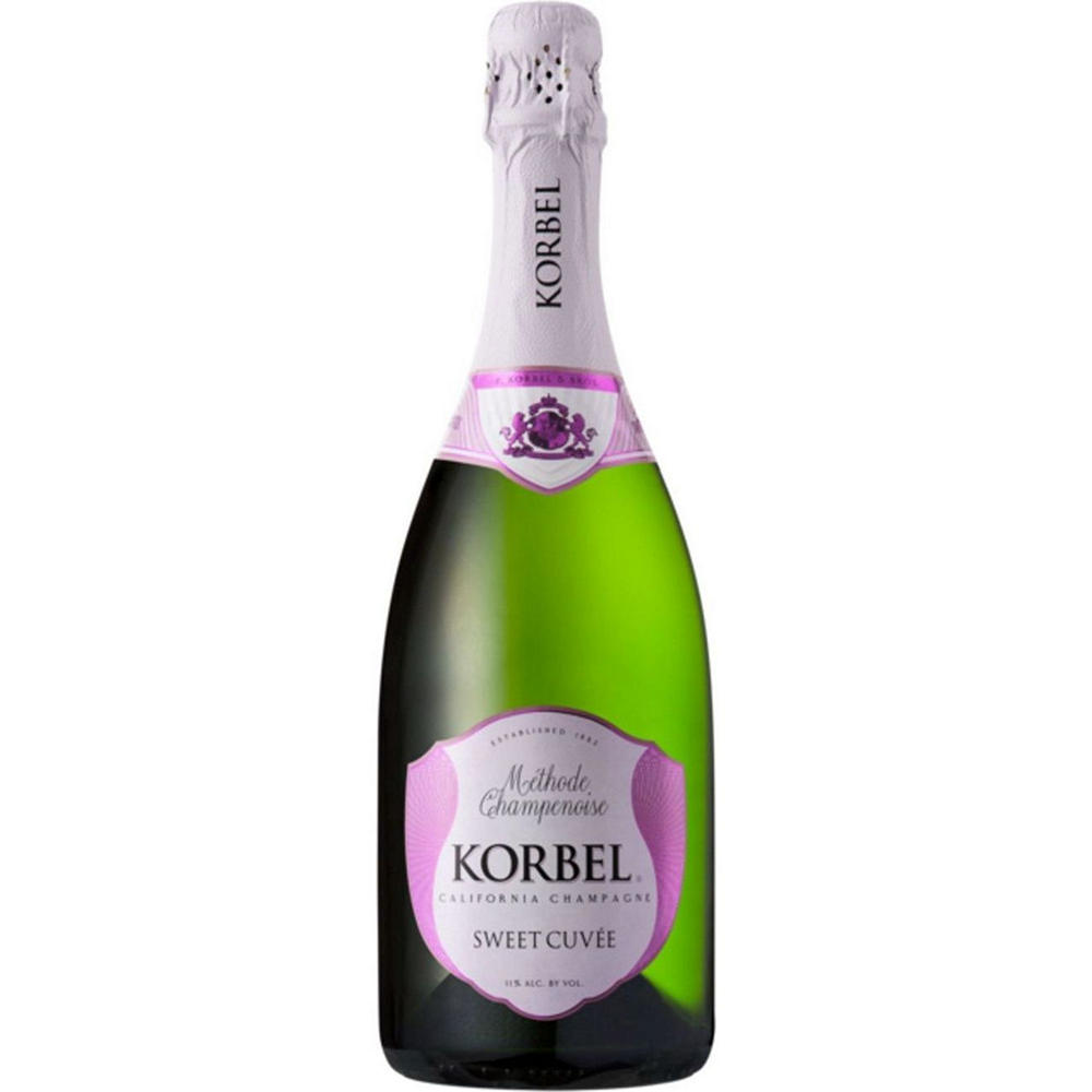 Korbel Sweet Cuvee Champagne California Sparkling Wine, 750 mL