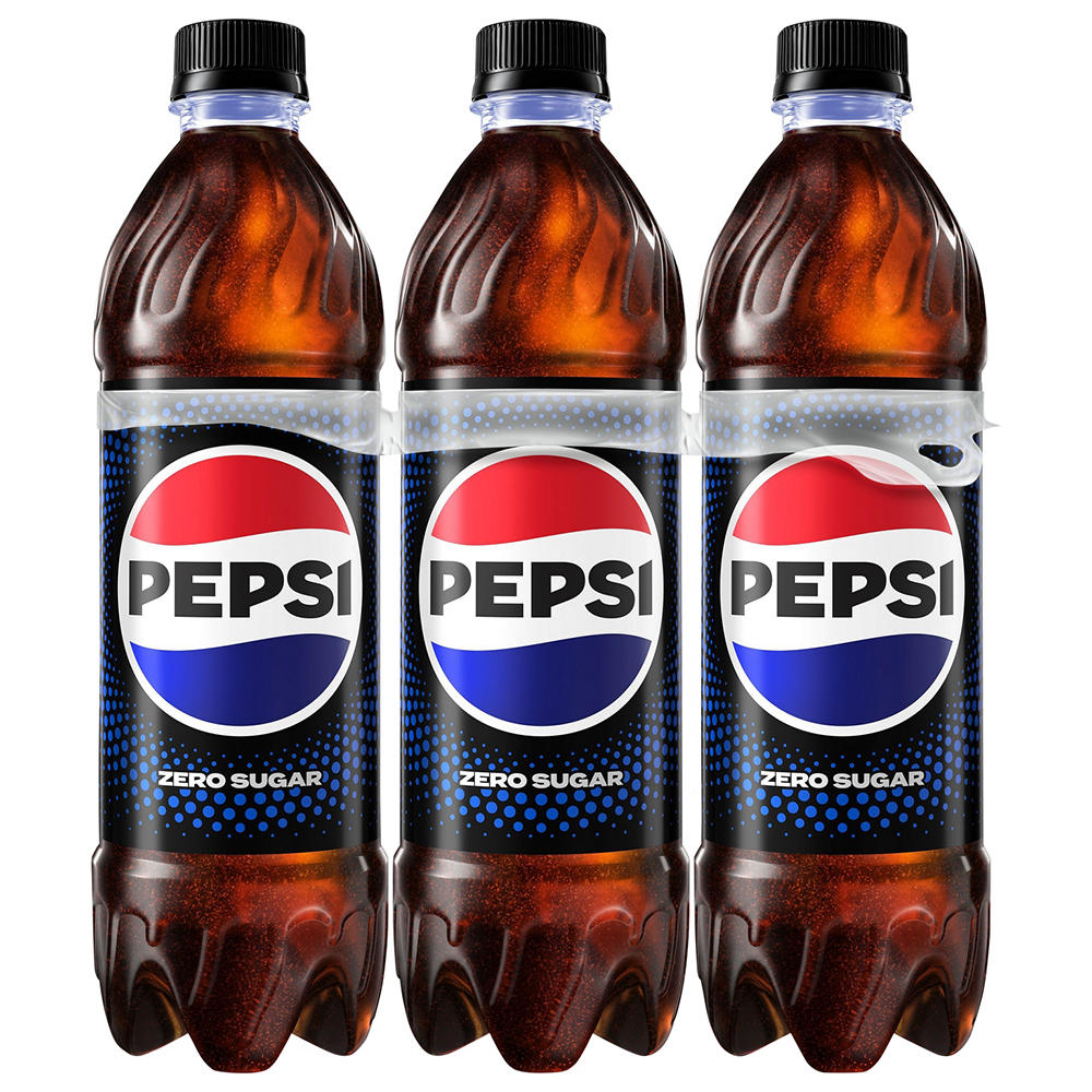 Pepsi Zero Sugar Cola Soda Soft Drink 6 pk Bottles, 16.9 oz