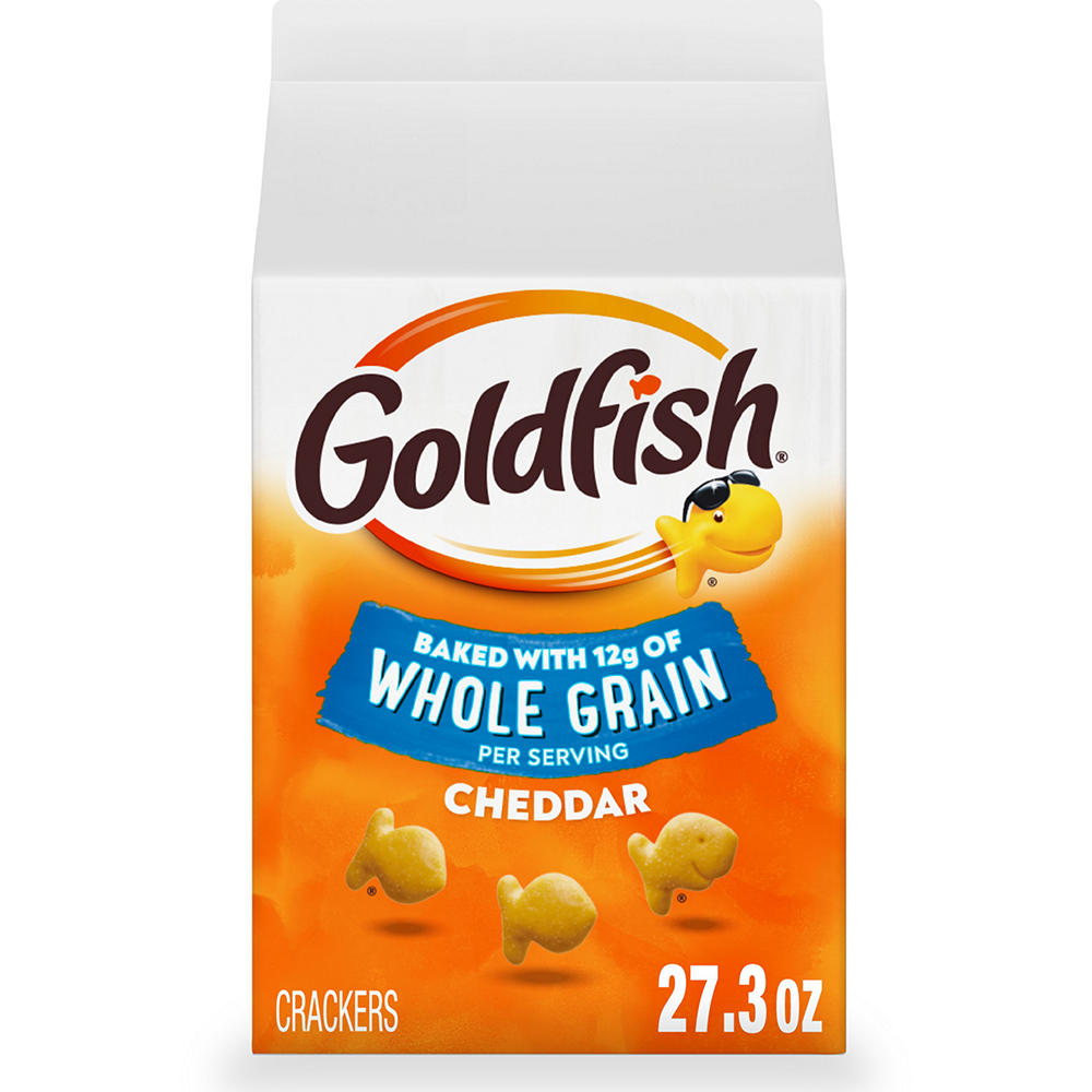 Goldfish Baked Whole Grain Cheddar Snack Crackers, 27.3 oz