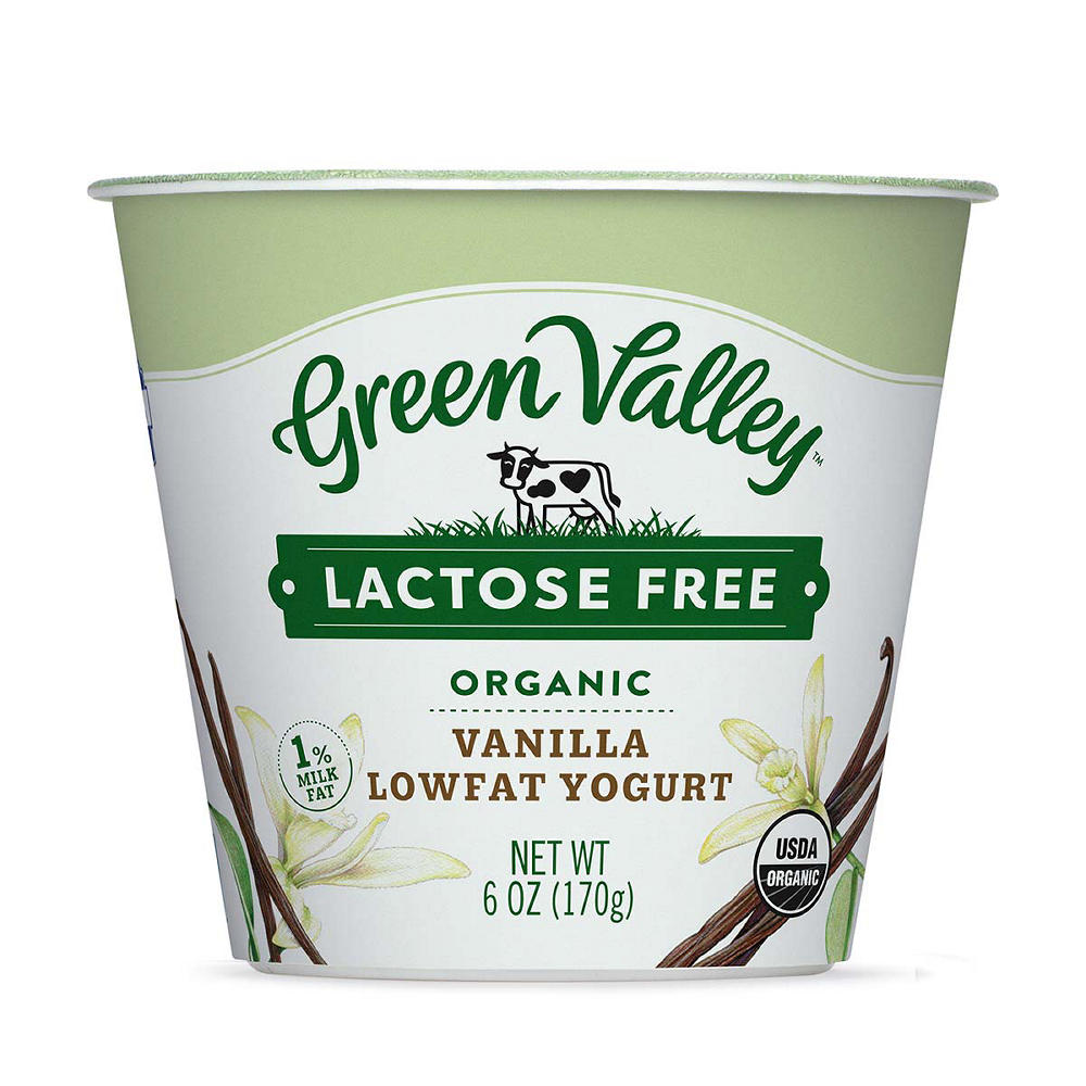 Green Valley Lactose Free Organic Vanilla Lowfat Yogurt, 6 oz