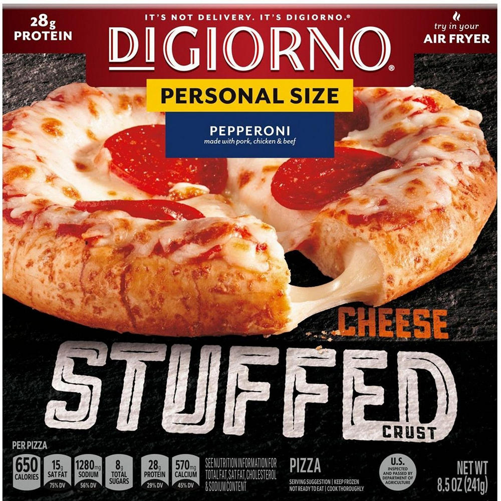 DiGiorno Personal Size Pepperoni Stuffed Crust Frozen Pizza, 8.5 oz