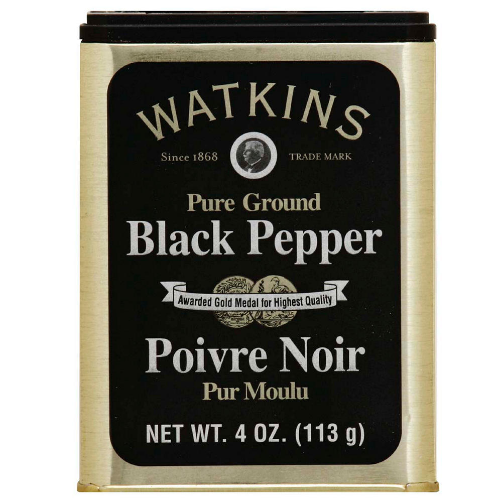 Watkins All Natural Pure Ground Black Pepper, 4 oz
