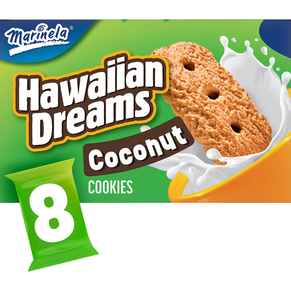 Marinela Hawaiian Dreams Coconut Cookies Snack Packs, 8 ct