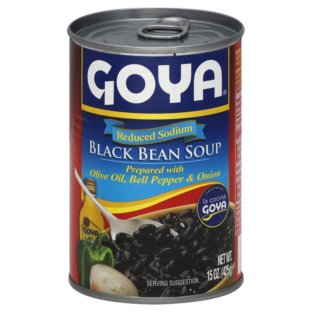 Goya Reduced Sodium Black Bean Soup, 15 oz