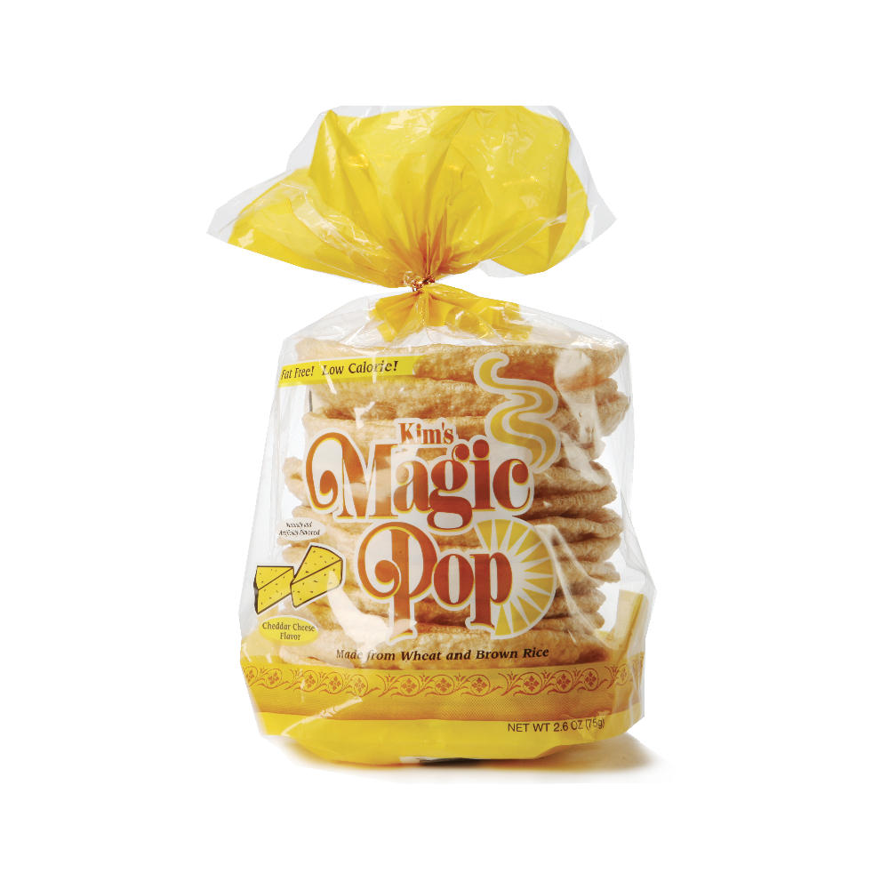 Kim's Magic Pop Rice Cakes - Cheddar Cheese, 15 ct