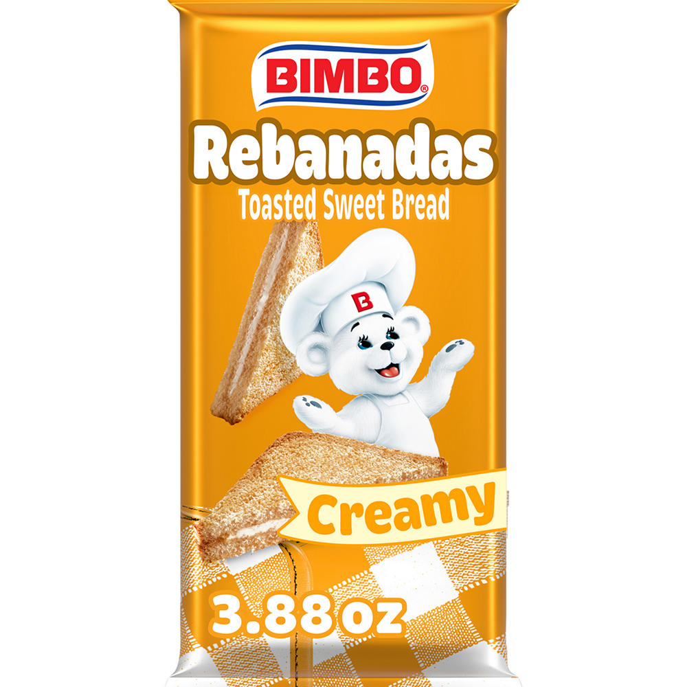 Bimbo Rebanadas Creamy Toasted Sweet Bread Sandwiches, 3.88 oz