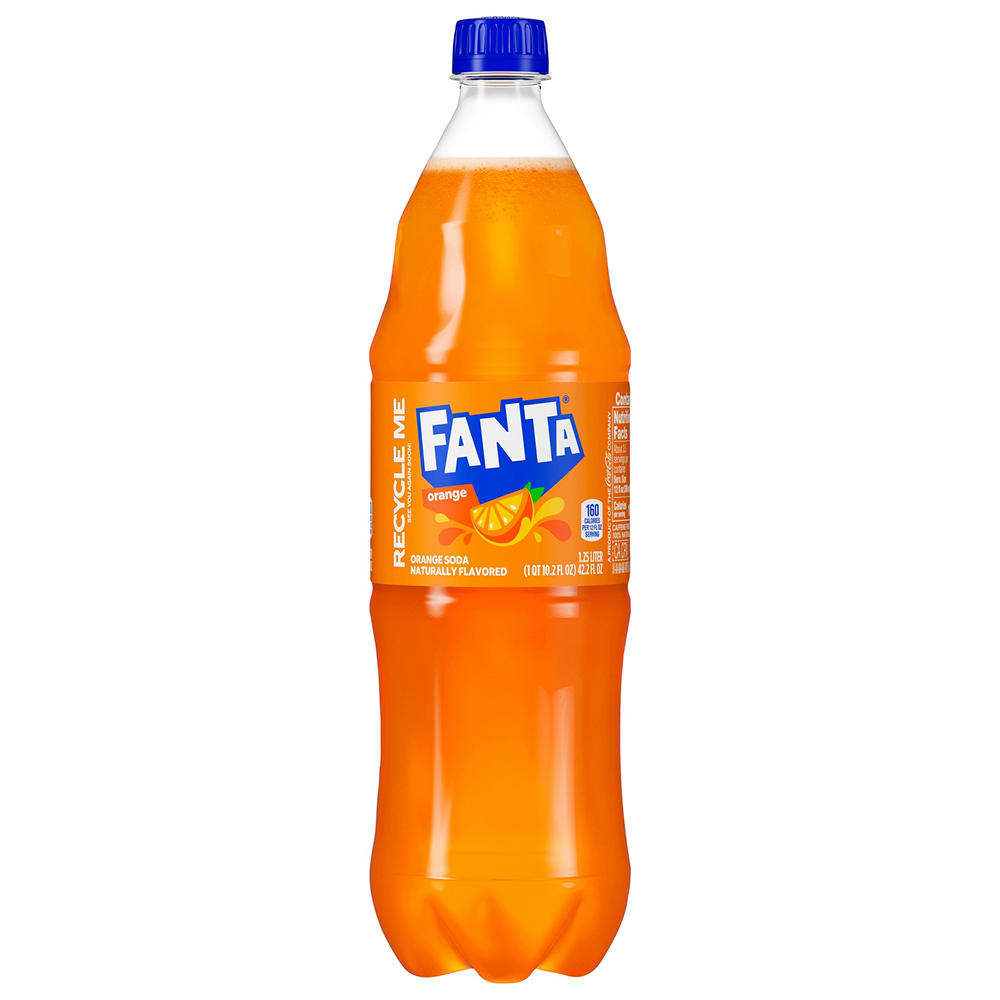 Fanta Orange Soda, 1.25 L