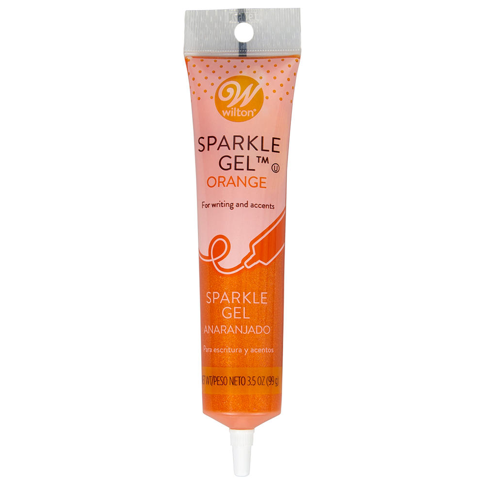 Wilton Orange Sparkle Gel, 3.5 oz