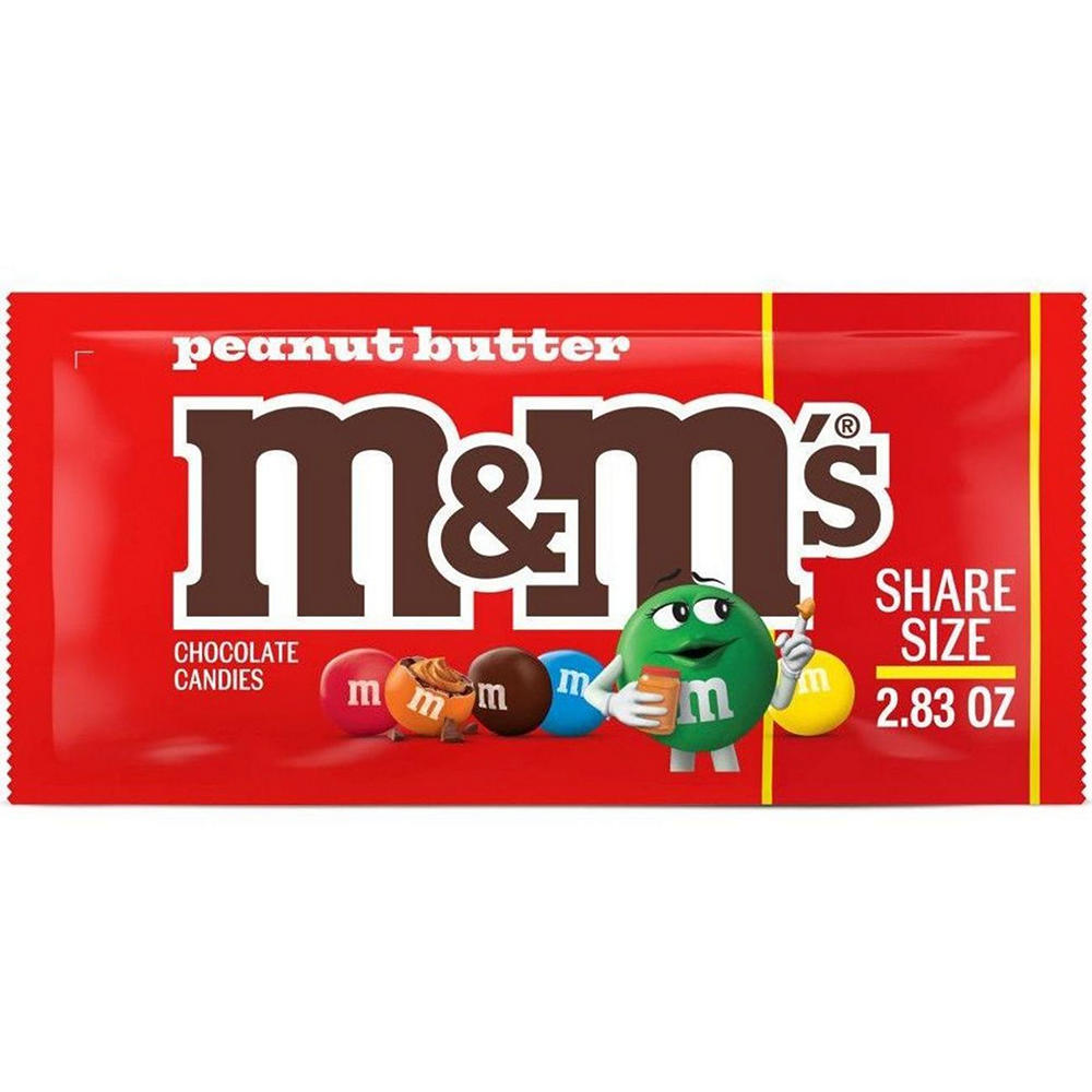 M&M'S Peanut Butter Milk Chocolate Candy - Share Size, 2.83 oz