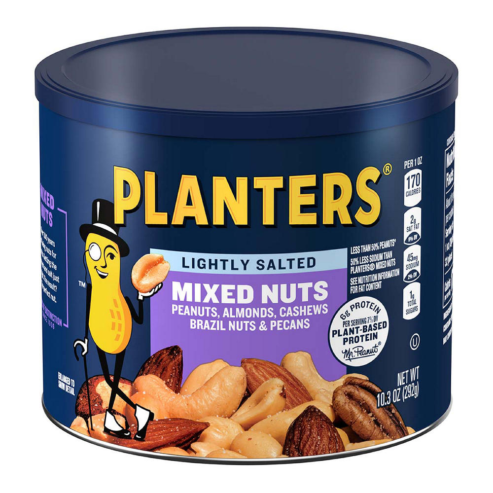 Planters Lightly Salted Mixed Nuts, 10.3 oz
