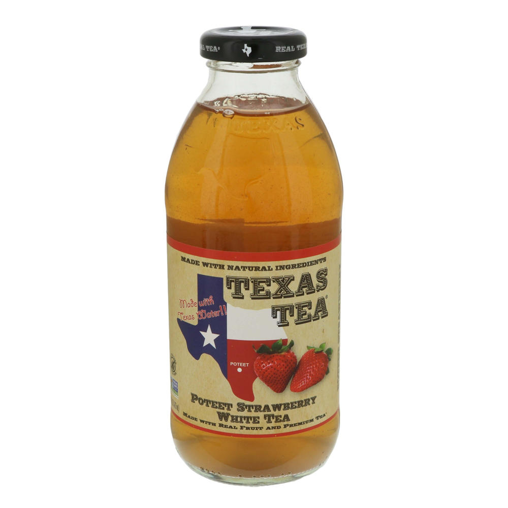 Texas Tea Poteet Strawberry White Tea, 16 oz