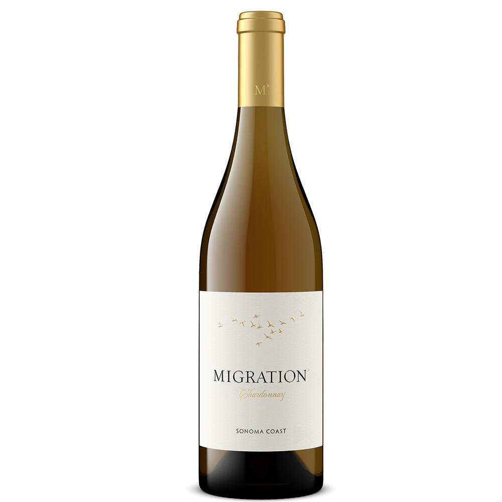 Migration Sonoma Coast Chardonnay California White Wine, 750 mL