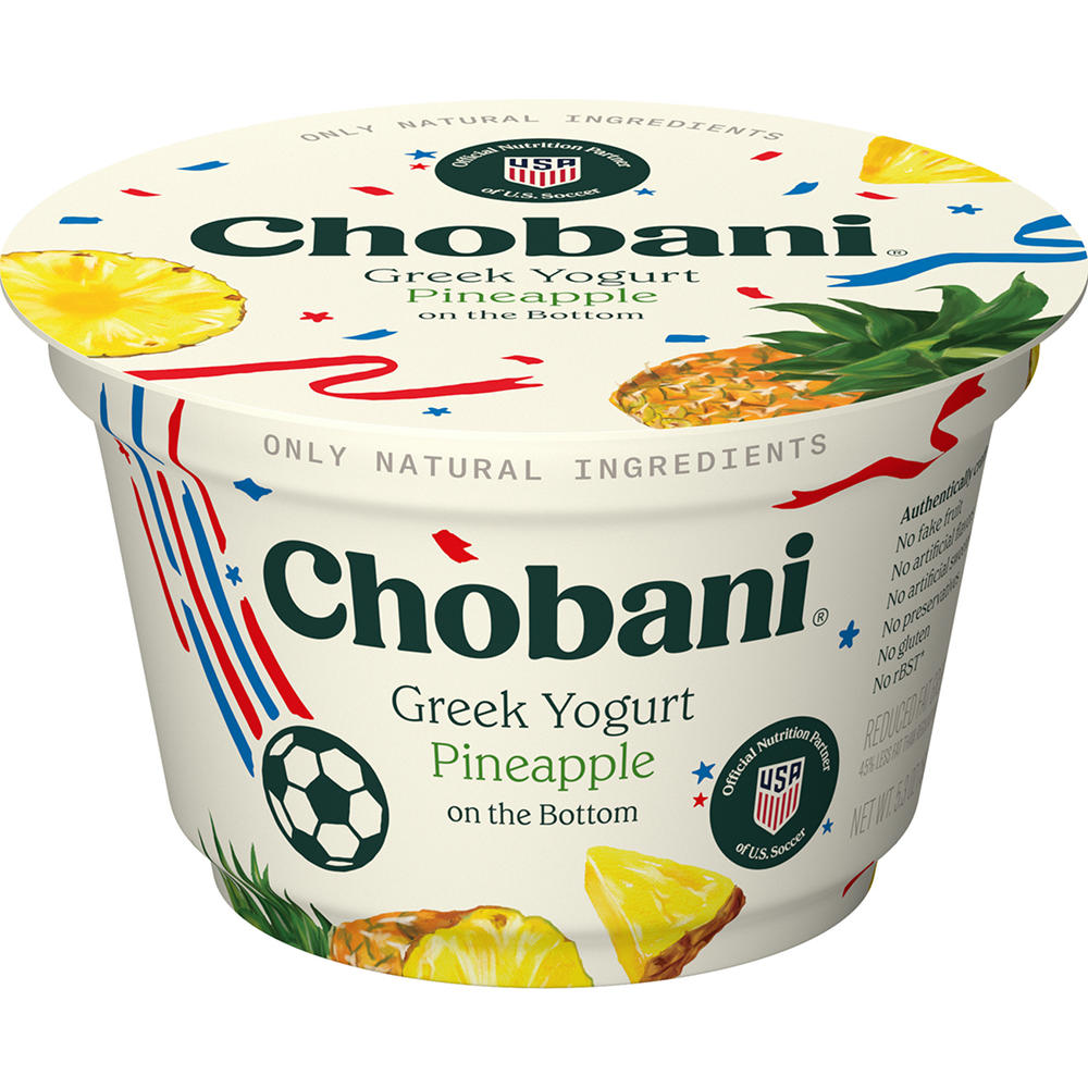 Chobani Low-Fat Pineapple on the Bottom Greek Yogurt, 6 oz