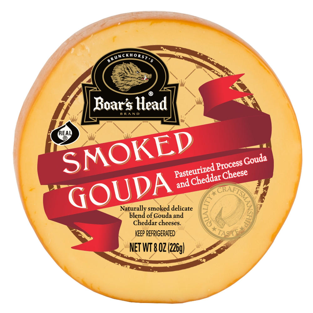 Boar's Head Smoked Gouda Cheese, 8 oz