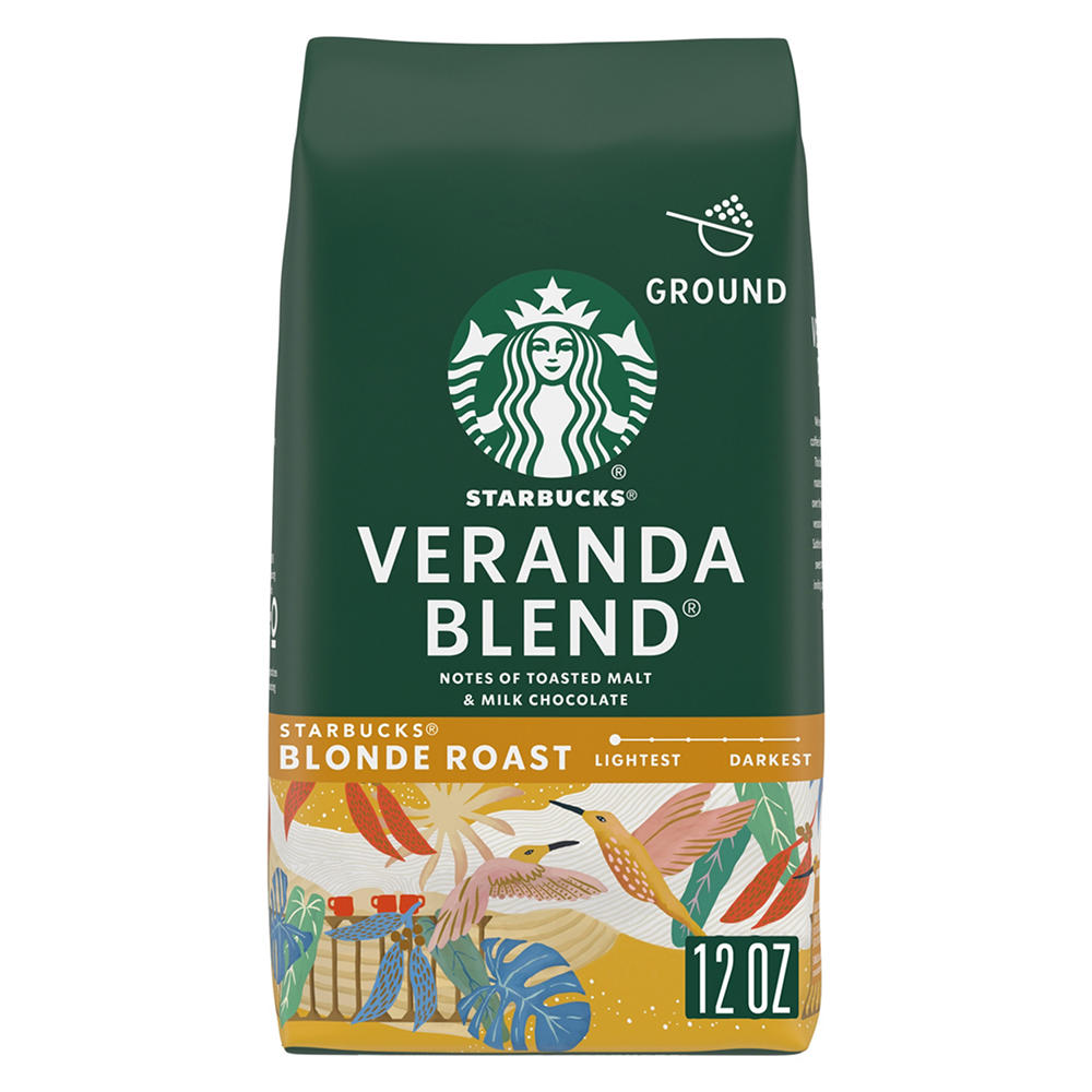Starbucks Veranda Blend Blonde Roast Ground Coffee, 12 oz