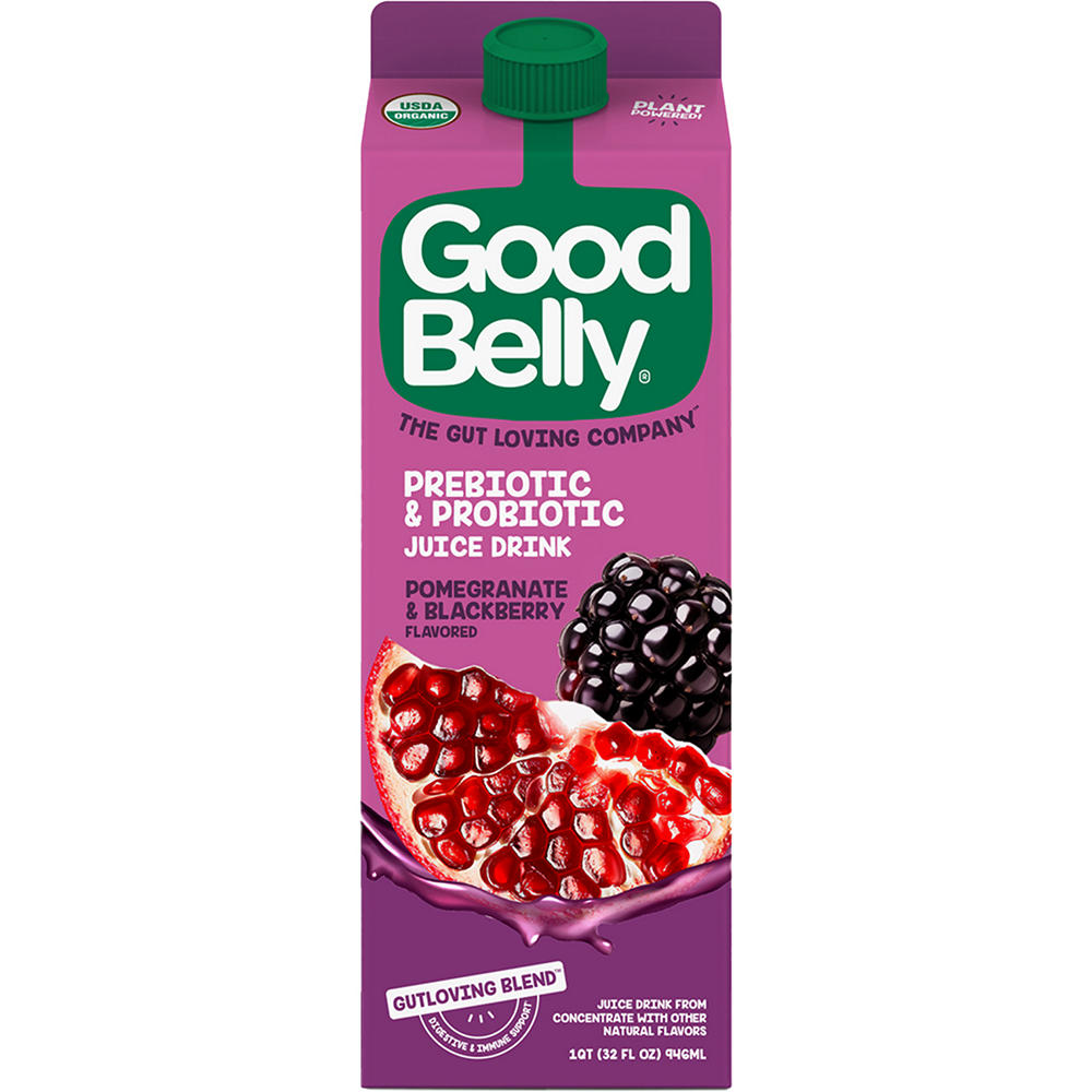 GoodBelly Probiotics Pomegranate Blackberry Flavor Probiotic Juice Drink, 32 oz