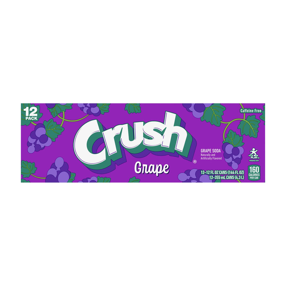 Crush Grape Soda 12 pk Cans, 12 oz