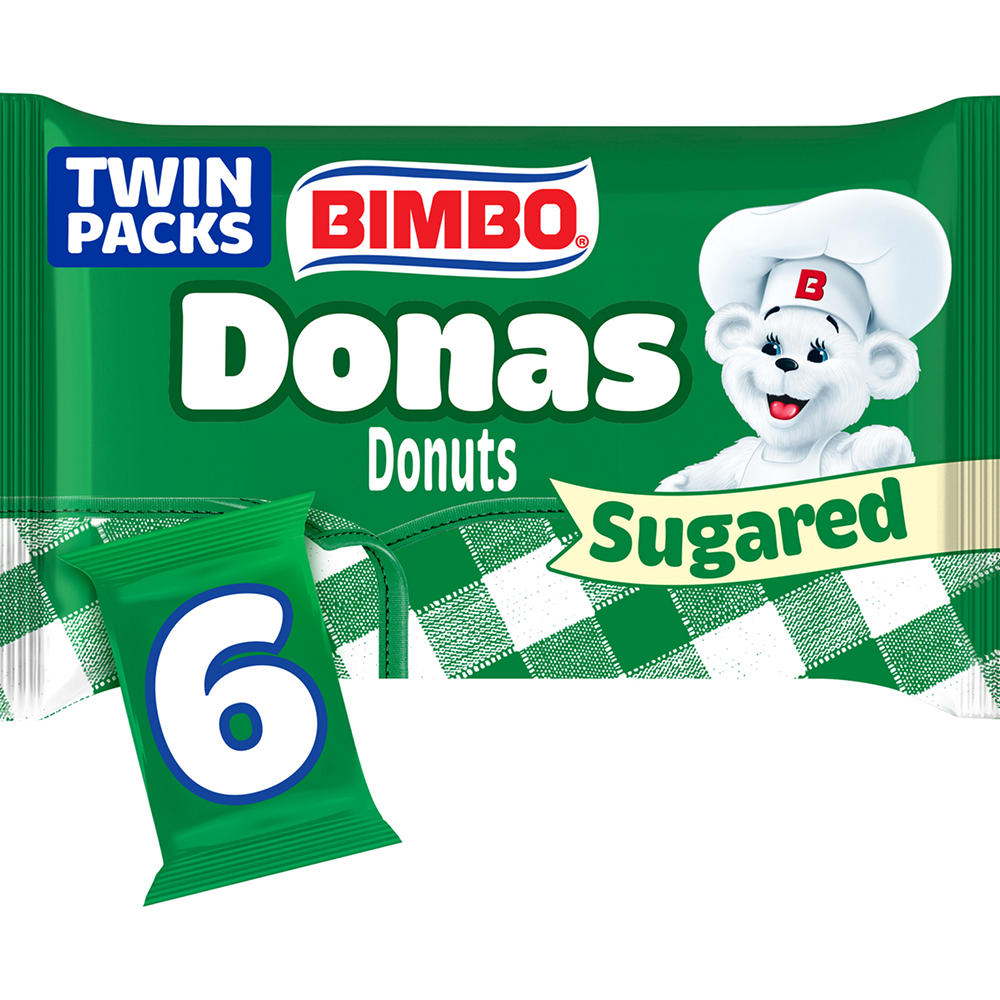 Bimbo Donas Sugared Donuts Twin Packs, 6 ct