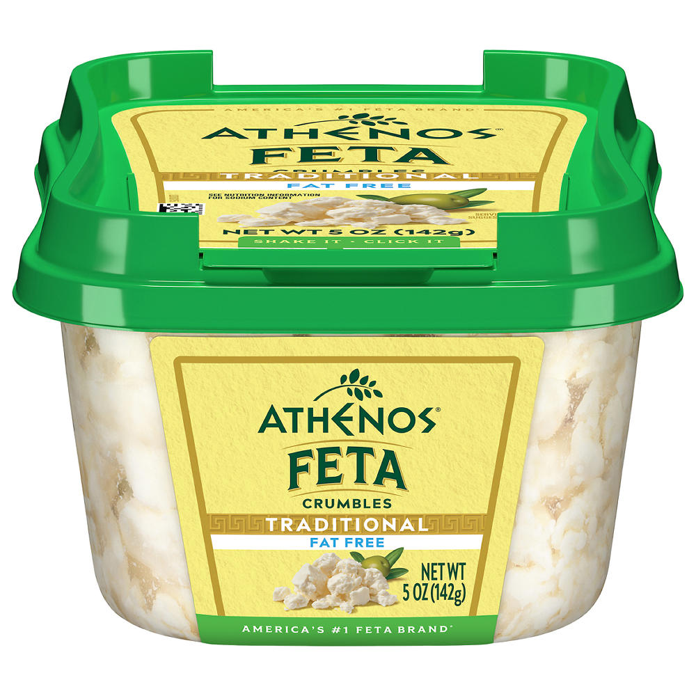 Athenos Fat Free Crumbled Feta Cheese, 5 oz