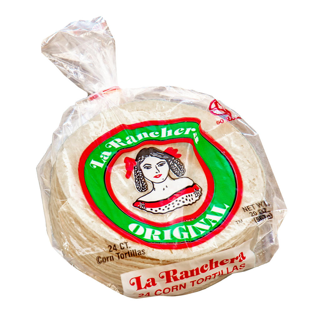 La Ranchera White Corn Tortillas, 24 ct