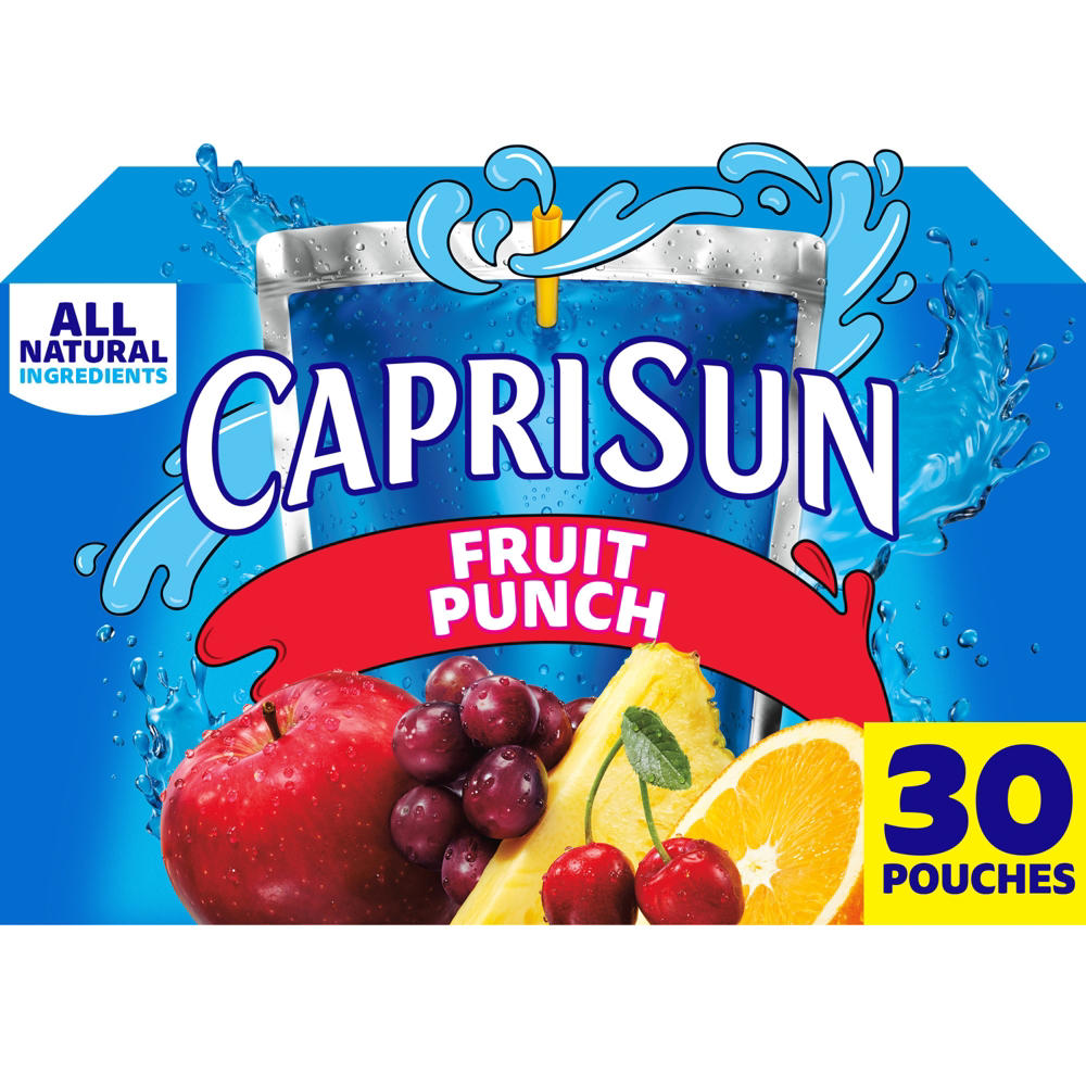 Capri Sun Fruit Punch 30 pk Pouches, 6 oz