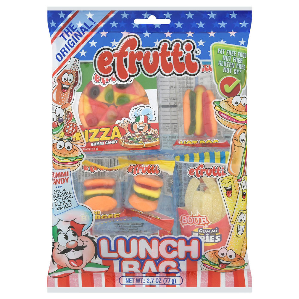 Efrutti Lunch Bag Assorted Gummi Candy, 2.7 oz