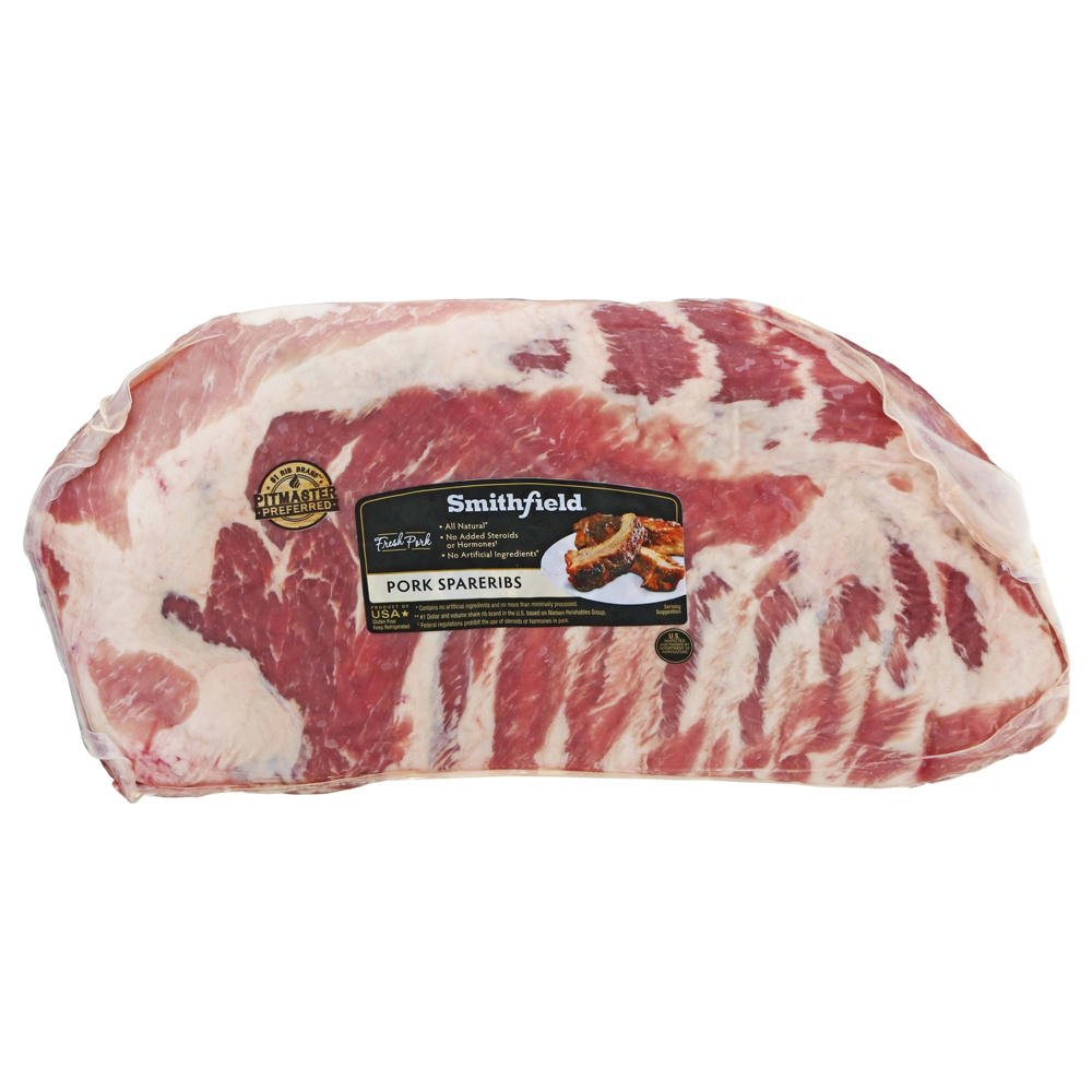 Fresh Previously Frozen Pork Spareribs, Avg. 4.53 lbs