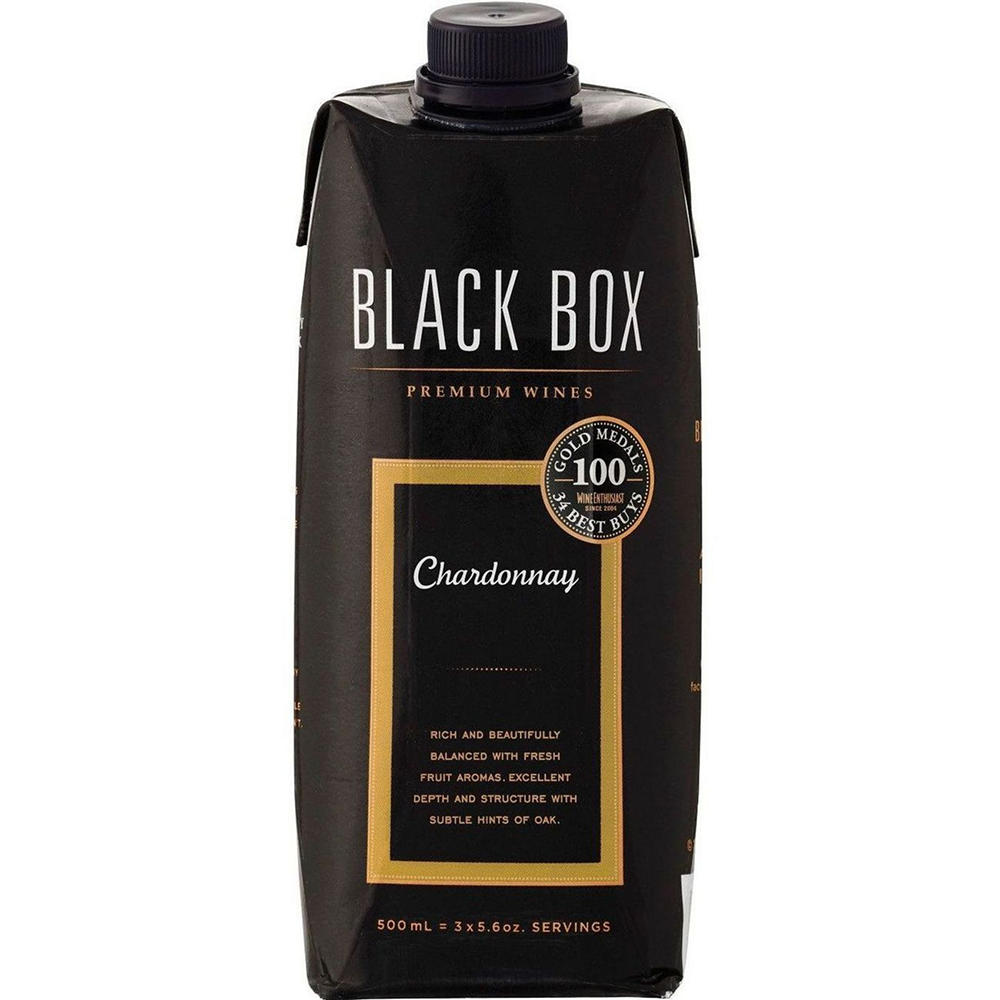 Black Box Chardonnay California White Wine, 500 mL