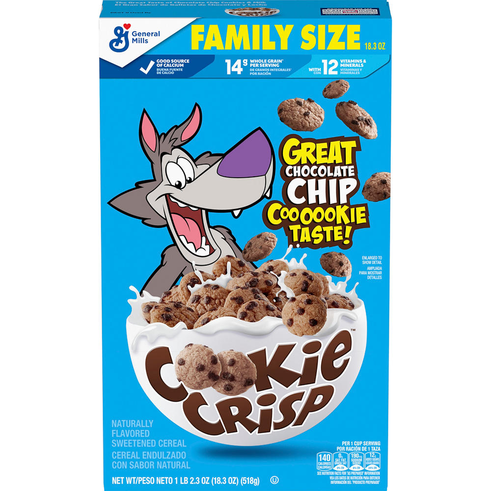 General Mills Cookie Crisp Cereal - Family Size, 18.3 oz