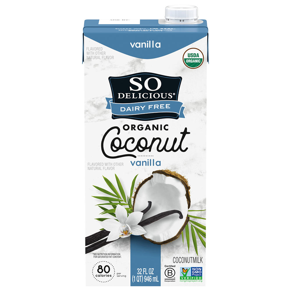 So Delicious Organic Dairy Free Coconut Milk - Vanilla, 32 oz