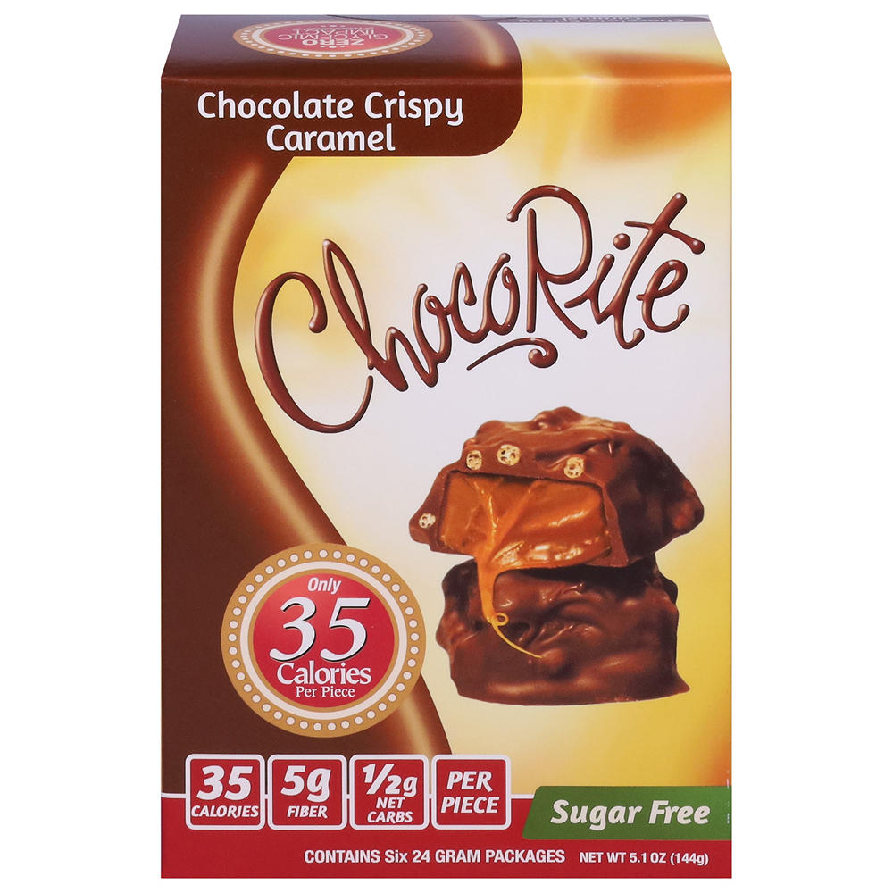 ChocoRite Sugar Free Chocolate Crispy Caramel Value Pack, 6 CT