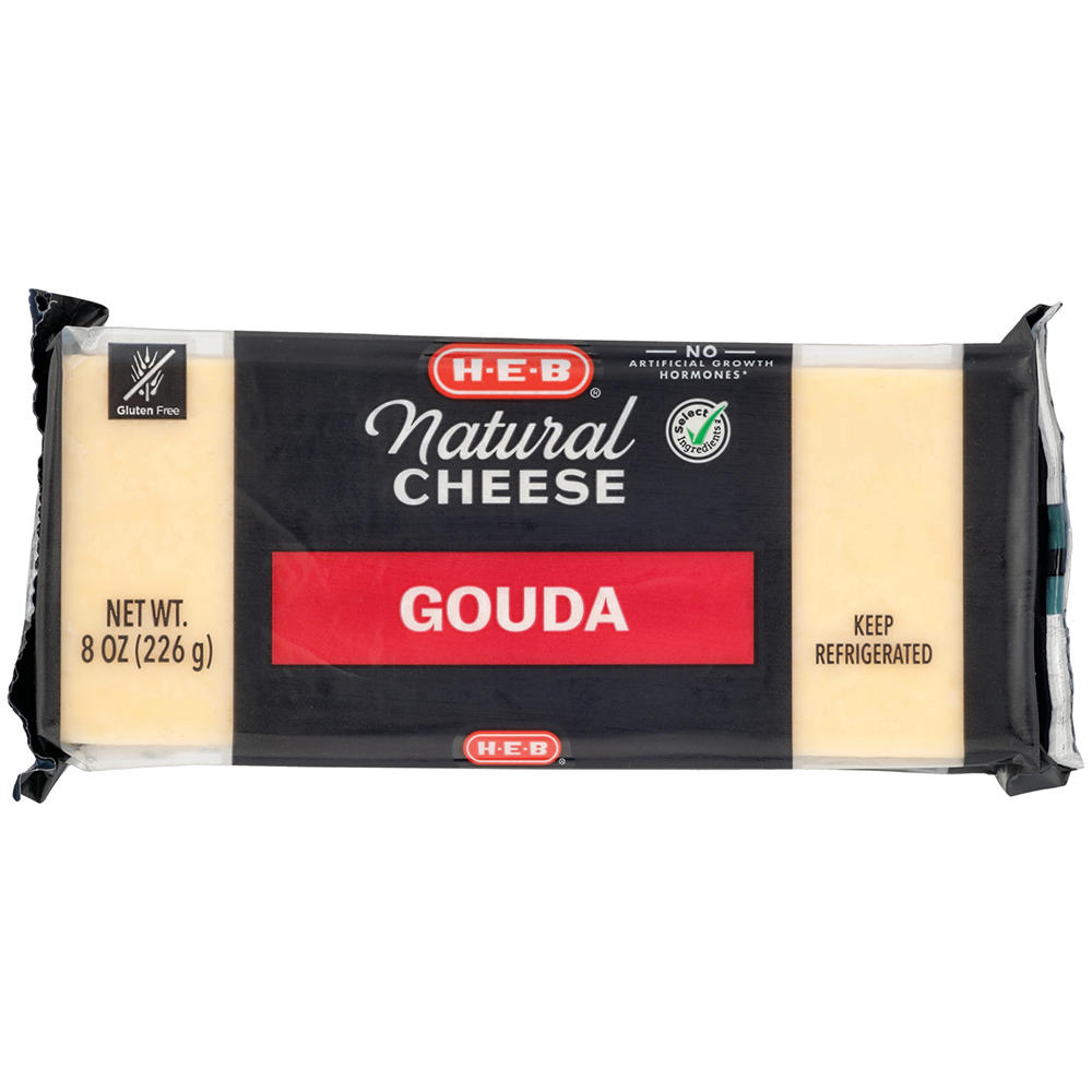 H-E-B Gouda Cheese, 8 oz