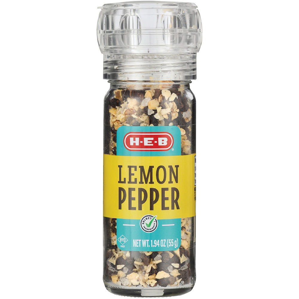 H-E-B Lemon Pepper Grinder, 1.94 oz