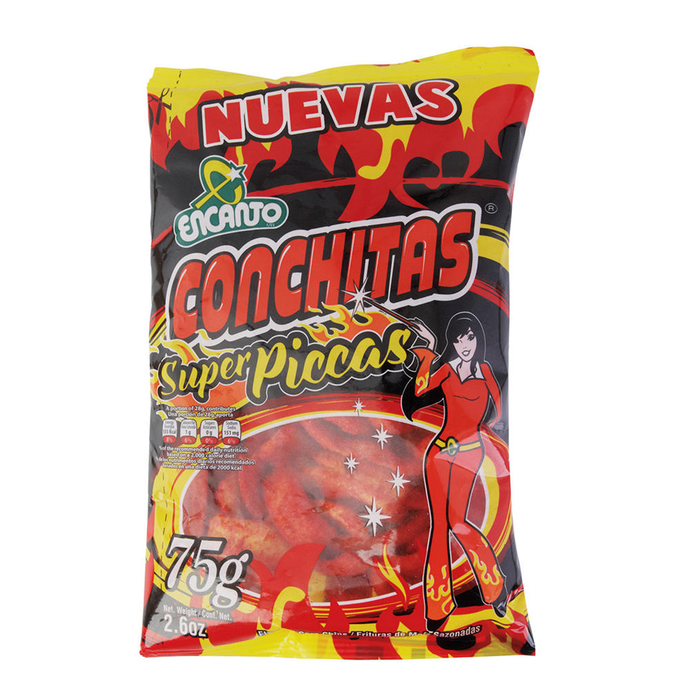 Encanto Conchitas Super Piccas Corn Chips, 2.6 oz