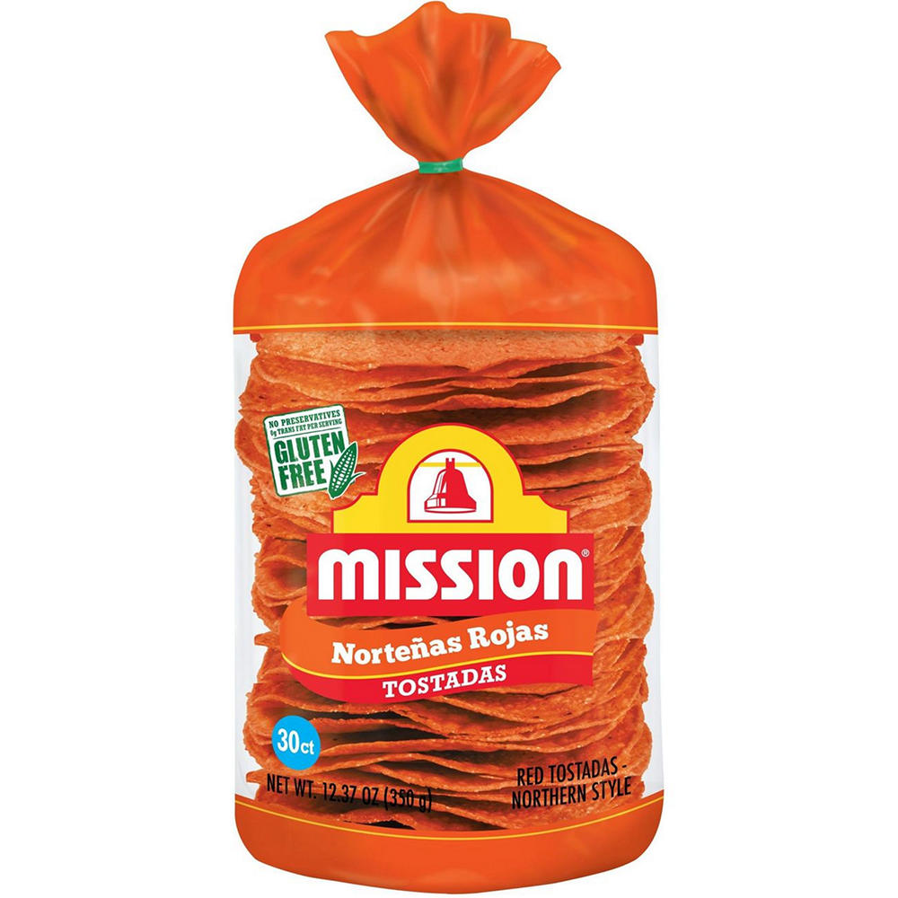Mission Tostadas Norteñas Rojas, 30 ct