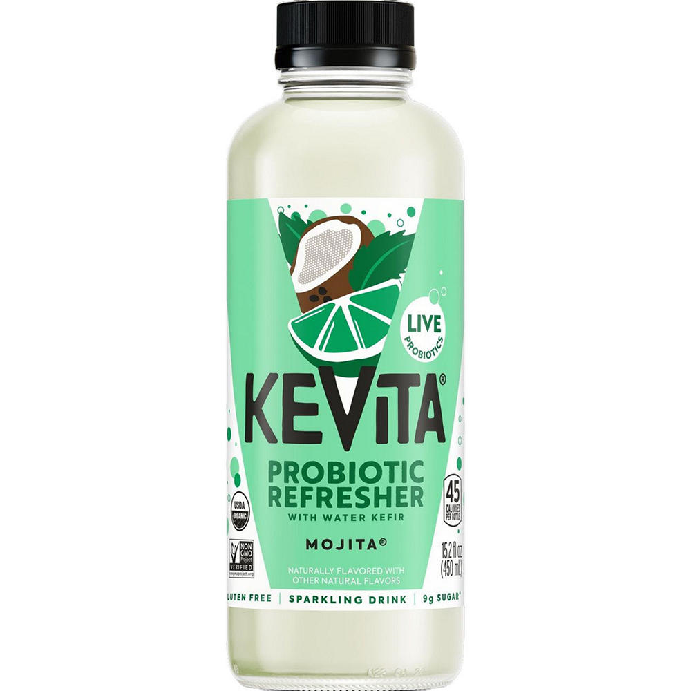 KeVita Mojita Lime Mint Coconut Sparkling Probiotic Drink, 15.2 oz