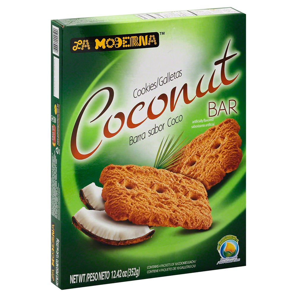 La Moderna Coconut Bar Cookies, 12.42 oz