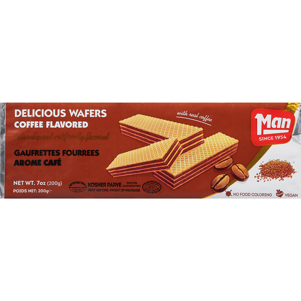 Man Kosher Coffee Flavored Wafers, 7 oz