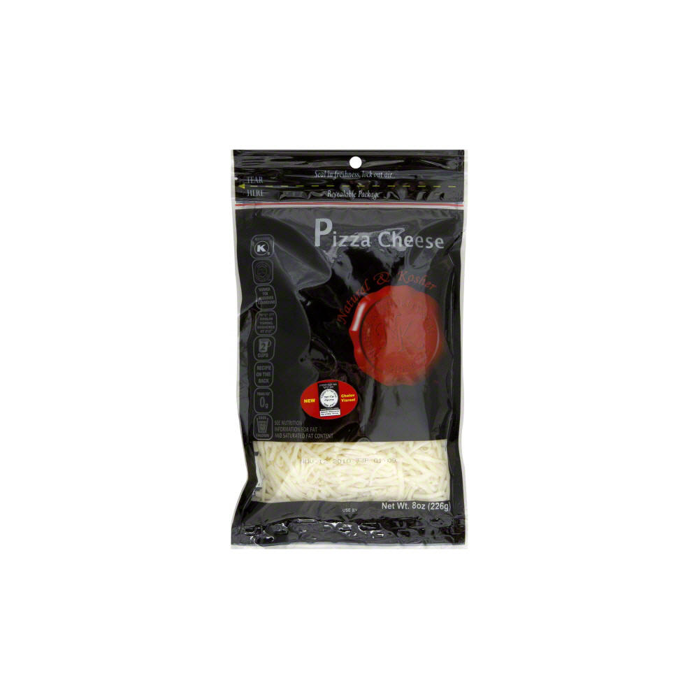 Natural & Kosher Pizza Shredded Cheese, 8 oz