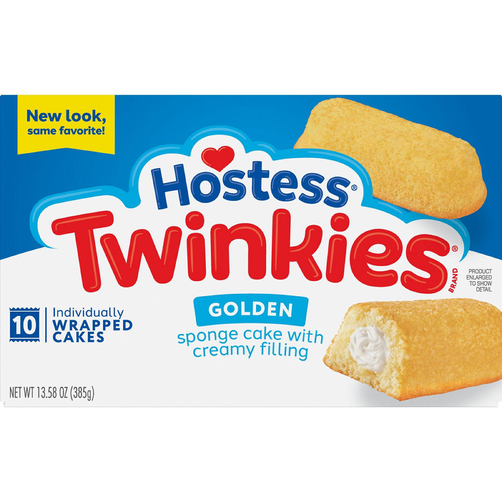 Hostess Twinkies Golden Sponge Cakes, 10 ct