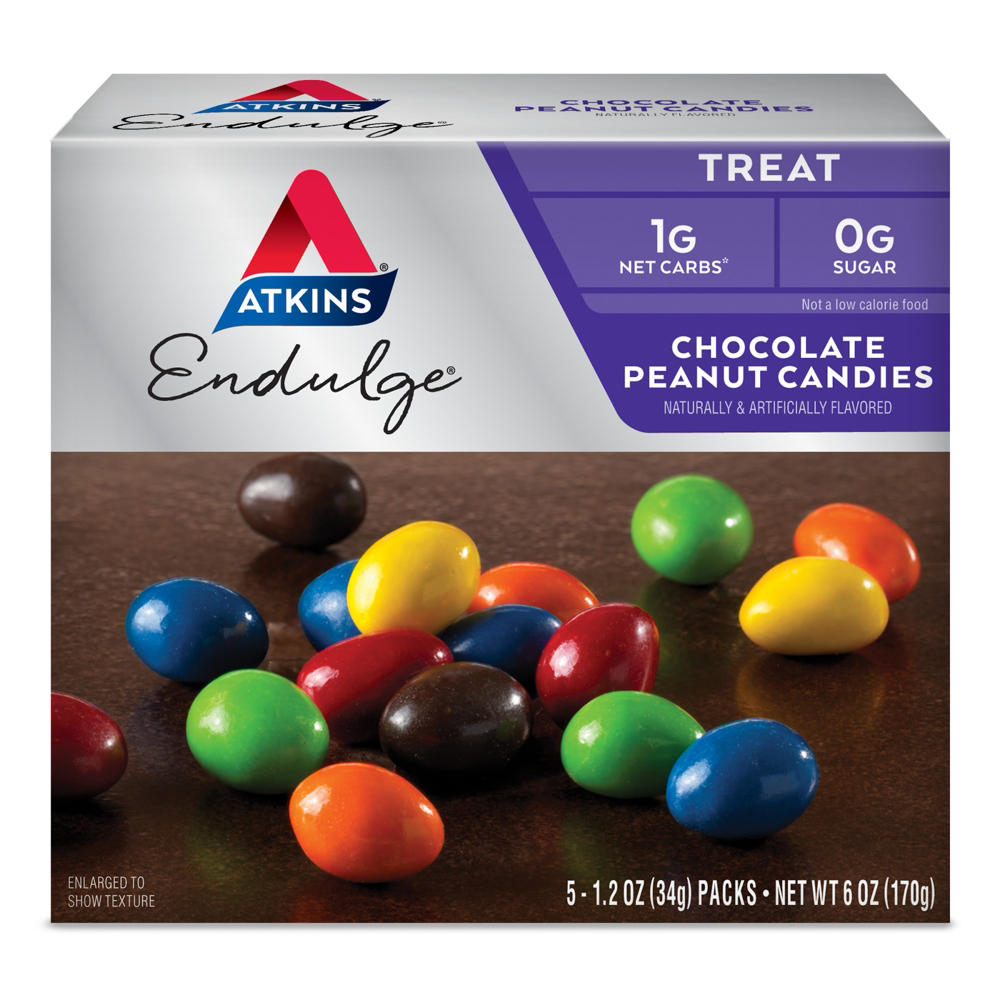 Atkins Endulge Chocolate Peanut Candies, 5 pk
